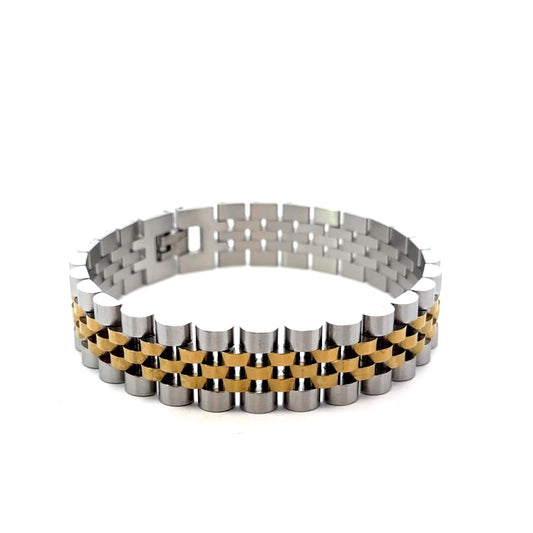Stainless Steel Two Tone Bracelet
