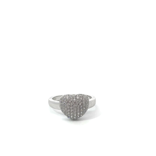 Sterling Silver Heart Shaped Ring