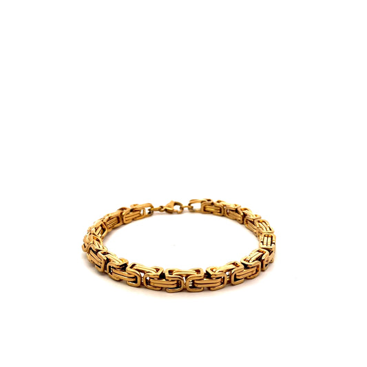Gold Plated Men’s Chain Bracelet
