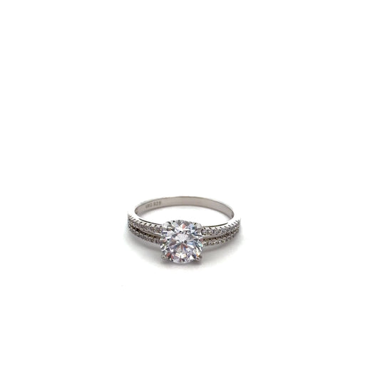 Sterling Silver Solitaire Ring