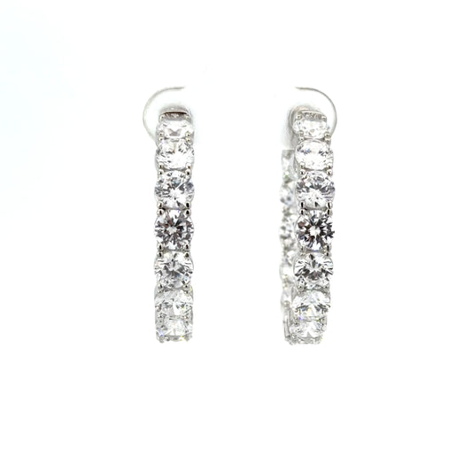 Sterling Silver LuxuriousHoop Earrings