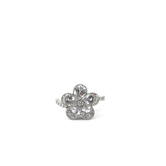 Sterling Silver Floral Style Ring