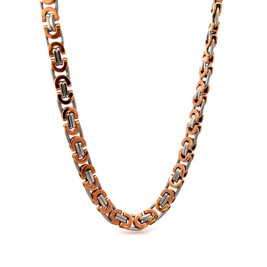 Two-tone Byzantine Link Men’s Chain