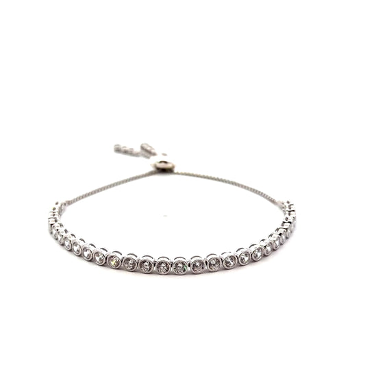 Sterling Silver Bolo Tennis Bracelet