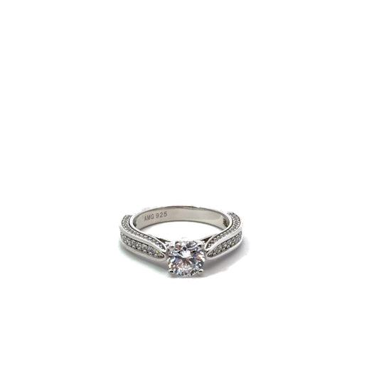 Sterling Silver Cathedral Style Ring