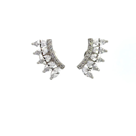 Stud Ear Climbing Cubic Zirconia Earrings