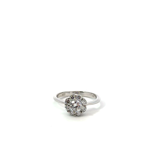Sterling Silver Floral Design Ring