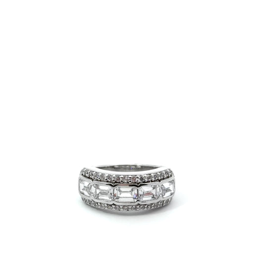 Sterling Silver Cubic Zirconia Ring