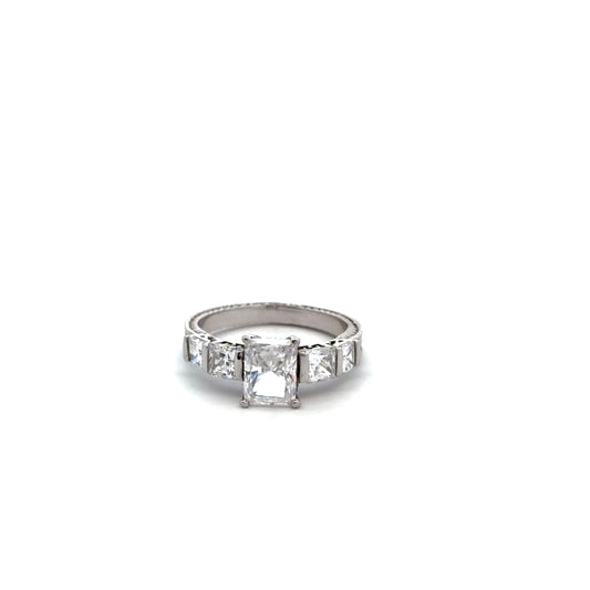 Sterling Silver Five Stone Ring
