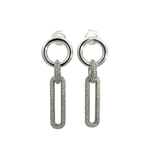 Micro-Pavé Drop Earrings