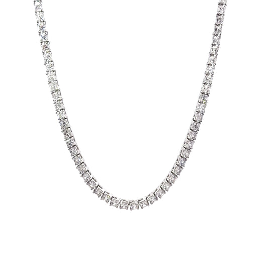Sterling Silver Cubic Zirconia Necklace