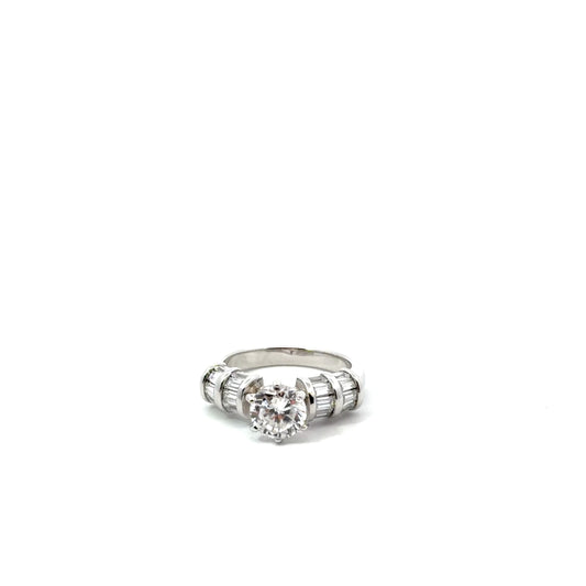 Sterling Silver Cubic Zirconia Ring
