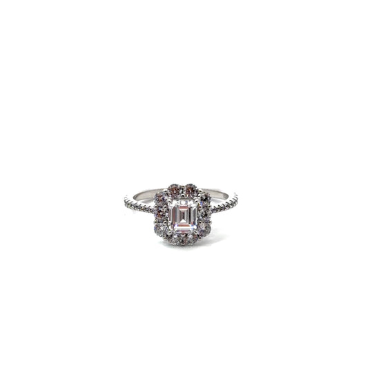 Sterling Silver Floral Design Ring