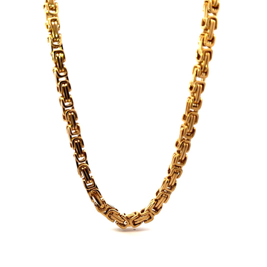Gold Plated Kings Link Men’s Chain