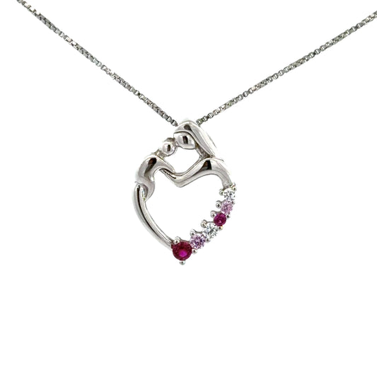 Mother and Child Ruby Necklace