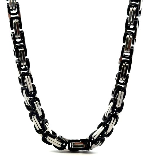 Two-Tone Byzantine Chain 24” Necklace