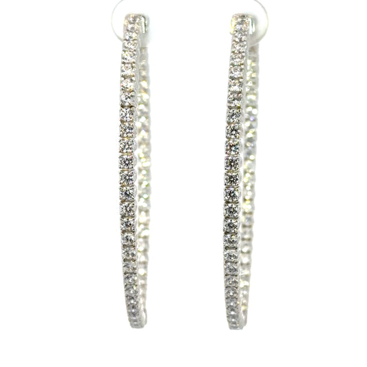 Oval Hoop Earrings