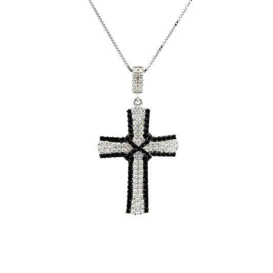 Cubic Zirconia Cross Pendant Necklace