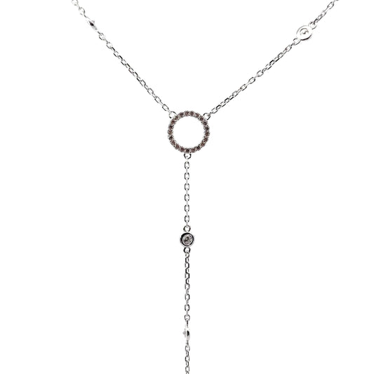 Sterling Silver Lariat Necklace