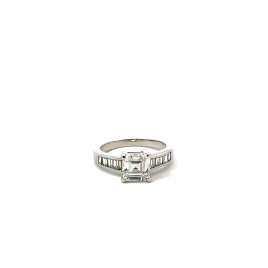 Sterling Silver Cushion Cut Ring