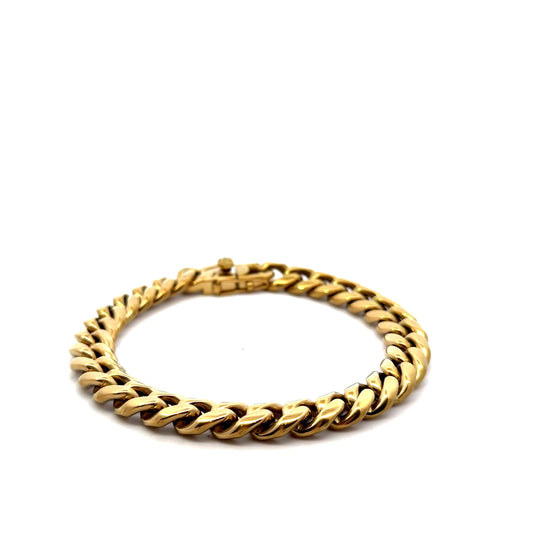 Gold Plated Cuban Link Men’s Bracelet