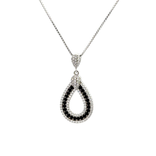 Hollow Teardrop Pendant Necklace
