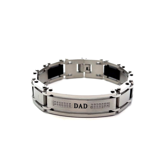 Stainless Steel “DAD” Fancy Bracelet